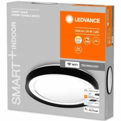 Plafonnier LEDVANCE Decorative Noir, 1 lumière
