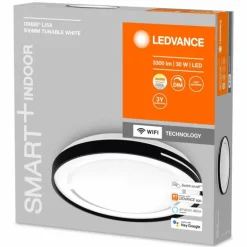 Plafonnier LEDVANCE Decorative Noir, 1 lumière