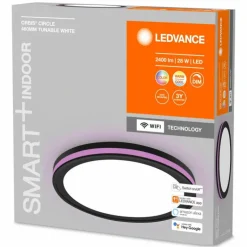 Plafonnier LEDVANCE Decorative Noir, 1 lumière