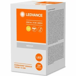 Luminaires Ledvance Éclairage Led|Plafonnier LEDVANCE SUBMARINE Gris, 1 lumière, Détecteur de mouvement