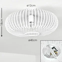 hofstein Plafonniers|Plafonnier Lepa Blanc, 1 lumière