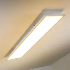 hofstein Éclairage Led|Plafonnier Lerum LED Blanc, 1 lumière, Télécommandes