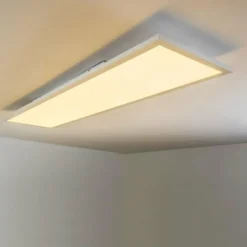 hofstein Éclairage Led|Plafonnier Lerum LED Blanc, 1 lumière, Télécommandes