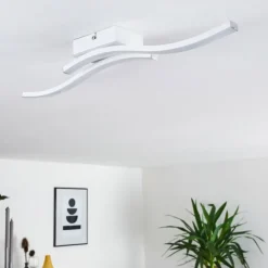 hofstein Éclairage Led|Plafonnier Letala LED Blanc, 2 lumières