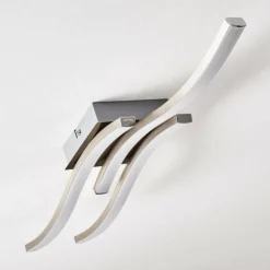 hofstein Éclairage Led|Plafonnier Letala LED Chrome, Nickel mat, 3 lumières