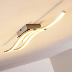 hofstein Éclairage Led|Plafonnier Letala LED Chrome, Nickel mat, 3 lumières