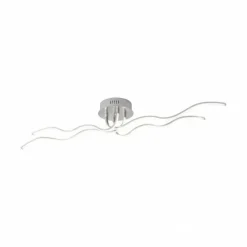 Luminaires Leuchten Direkt Éclairage Led|Plafonnier Leuchten Direkt WAVE LED Acier inoxydable, 4 lumières