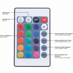 Luminaires Leuchten Direkt Éclairage Led|Plafonnier Leuchten Direkt MIKO LED Chrome, 4 lumières, Télécommandes, Changeur de couleurs
