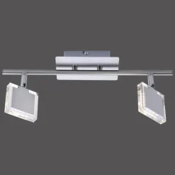 Luminaires Leuchten Direkt Spots Et Projecteurs|Plafonnier Leuchten Direkt Tony LED Chrome, Nickel mat, 2 lumières