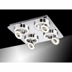 Luminaires Leuchten Direkt Éclairage Led|Plafonnier Leuchten Direkt Tim LED Chrome, 8 lumières