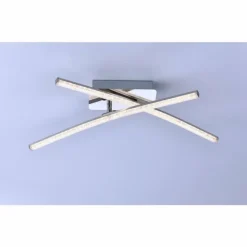 Luminaires Leuchten Direkt Éclairage Led|Plafonnier Leuchten Direkt Simon LED Chrome, 2 lumières