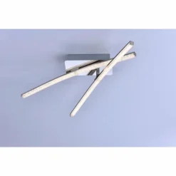 Luminaires Leuchten Direkt Éclairage Led|Plafonnier Leuchten Direkt Simon LED Chrome, 2 lumières
