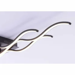 Luminaires Leuchten Direkt Éclairage Led|Plafonnier Leuchten Direkt Wave LED Noir, 3 lumières