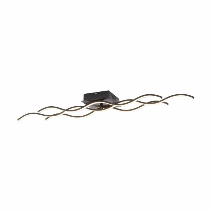 Luminaires Leuchten Direkt Éclairage Led|Plafonnier Leuchten Direkt Wave LED Noir, 3 lumières