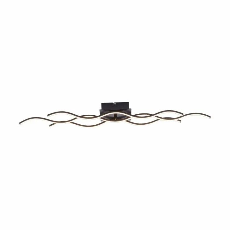 Luminaires Leuchten Direkt Éclairage Led|Plafonnier Leuchten Direkt Wave LED Noir, 3 lumières