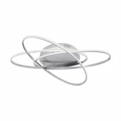 Luminaires Leuchten Direkt Éclairage Led|Plafonnier Leuchten Direkt MALIK LED Acier inoxydable, 1 lumière, Télécommandes