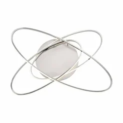 Luminaires Leuchten Direkt Éclairage Led|Plafonnier Leuchten Direkt MALIK LED Acier inoxydable, 1 lumière, Télécommandes