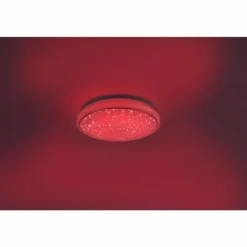 Plafonnier Leuchten Direkt Ls-JUPI LED Blanc, 1 lumière, Télécommandes, Changeur de couleurs