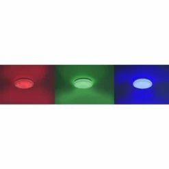 Plafonnier Leuchten Direkt Ls-JUPI LED Blanc, 1 lumière, Télécommandes, Changeur de couleurs
