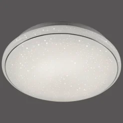 Plafonnier Leuchten Direkt Ls-JUPI LED Blanc, 1 lumière, Télécommandes, Changeur de couleurs