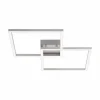 Plafonnier Leuchten Direkt Ls-MAXI LED Acier inoxydable, 2 lumières, Télécommandes, Changeur de couleurs