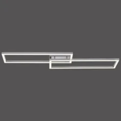 Plafonnier Leuchten Direkt Ls-MAXI LED Acier inoxydable, 1 lumière, Télécommandes, Changeur de couleurs