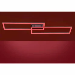 Plafonnier Leuchten Direkt Ls-MAXI LED Acier inoxydable, 1 lumière, Télécommandes, Changeur de couleurs