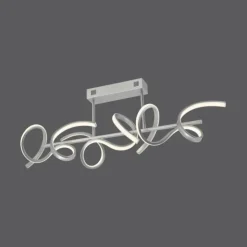 Luminaires Leuchten Direkt Éclairage Led|Plafonnier Leuchten Direkt CURLS LED Argenté, 3 lumières
