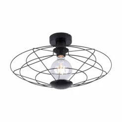 Luminaires Leuchten Direkt Plafonniers|Plafonnier Leuchten Direkt PORTO Noir, 1 lumière