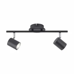 Luminaires Leuchten Direkt Éclairage Led|Plafonnier Leuchten Direkt TARIK LED Noir, 2 lumières
