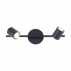 Luminaires Leuchten Direkt Éclairage Led|Plafonnier Leuchten Direkt TARIK LED Noir, 2 lumières