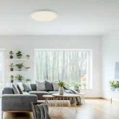 Luminaires Leuchten Direkt Éclairage Led|Plafonnier Leuchten Direkt EDGING LED Blanc, 2 lumières, Télécommandes