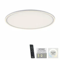 Luminaires Leuchten Direkt Éclairage Led|Plafonnier Leuchten Direkt EDGING LED Blanc, 2 lumières, Télécommandes