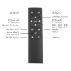Luminaires Leuchten Direkt Éclairage Led|Plafonnier Leuchten Direkt EDGING LED Blanc, 2 lumières, Télécommandes