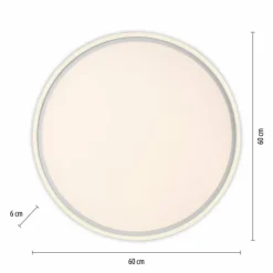 Luminaires Leuchten Direkt Éclairage Led|Plafonnier Leuchten Direkt EDGING LED Blanc, 2 lumières, Télécommandes