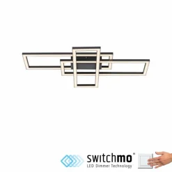 Luminaires Leuchten Direkt Éclairage Led|Plafonnier Leuchten Direkt IVEN LED Noir, 1 lumière
