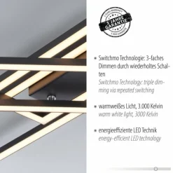 Luminaires Leuchten Direkt Éclairage Led|Plafonnier Leuchten Direkt IVEN LED Noir, 1 lumière