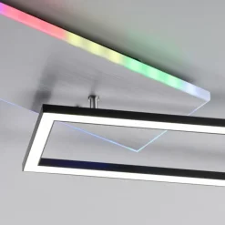 Luminaires Leuchten Direkt Éclairage Led|Plafonnier Leuchten Direkt RENDA LED Argenté, 2 lumières, Télécommandes, Changeur de couleurs