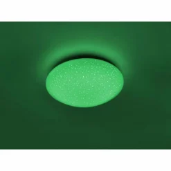 Luminaires Leuchten Direkt Éclairage Led|Plafonnier Leuchten-Direkt SKYLER LED Acier brossé, Blanc, 1 lumière, Télécommandes, Changeur de couleurs