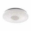 Luminaires Leuchten Direkt Éclairage Led|Plafonnier Leuchten-Direkt JONAS LED Acier brossé, Blanc, 1 lumière, Télécommandes