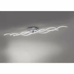 Luminaires Leuchten Direkt Éclairage Led|Plafonnier Leuchten-Direkt Wave LED Acier inoxydable, 3 lumières
