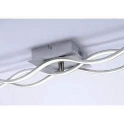 Luminaires Leuchten Direkt Éclairage Led|Plafonnier Leuchten-Direkt Wave LED Nickel mat, 1 lumière