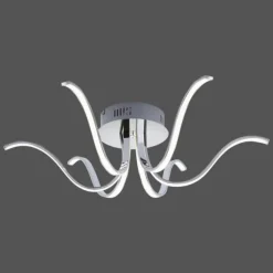 Luminaires Leuchten Direkt Éclairage Led|Plafonnier Leuchten-Direkt VALERIE LED Chrome, 6 lumières