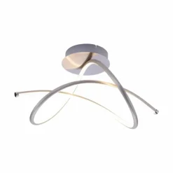 Luminaires Leuchten Direkt Éclairage Led|Plafonnier Leuchten-Direkt VIOLETTA LED Acier inoxydable, 1 lumière