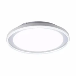 Plafonnier Leuchten-Direkt MEDION-LARS LED Chrome, 1 lumière, Changeur de couleurs