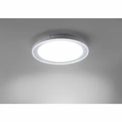 Plafonnier Leuchten-Direkt MEDION-LARS LED Chrome, 1 lumière, Changeur de couleurs