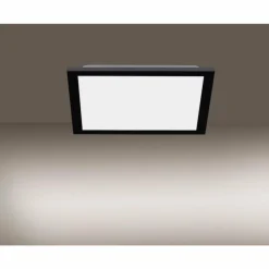 Luminaires Leuchten Direkt Éclairage Led|Plafonnier Leuchten-Direkt FLAT LED Noir, 1 lumière, Télécommandes