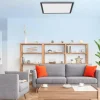 Luminaires Leuchten Direkt Éclairage Led|Plafonnier Leuchten-Direkt FLAT LED Noir, 1 lumière, Télécommandes