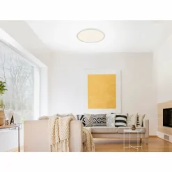 Luminaires Leuchten Direkt Éclairage Led|Plafonnier Leuchten-Direkt FLAT LED Blanc, 1 lumière, Télécommandes