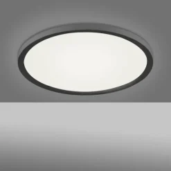 Luminaires Leuchten Direkt Éclairage Led|Plafonnier Leuchten-Direkt FLAT LED Noir, 1 lumière, Télécommandes